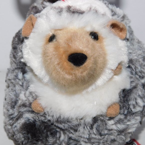 Spicy Holiday Christmas Hedgehog Plush With Antlers 5" Douglas Cuddle Toy - Picture 3 of 7